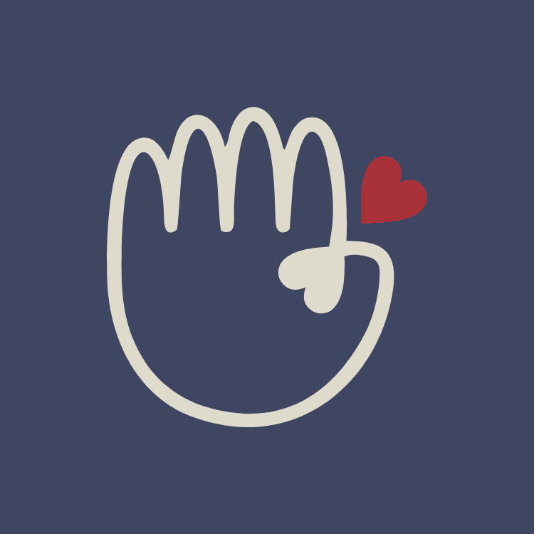 Alternative brand logo with blue background, illustrated by Luisina Hernández Alternative brand logo with blue background, illustrated by Luisina Hernández